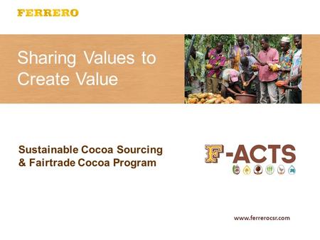 Sharing Values to Create Value