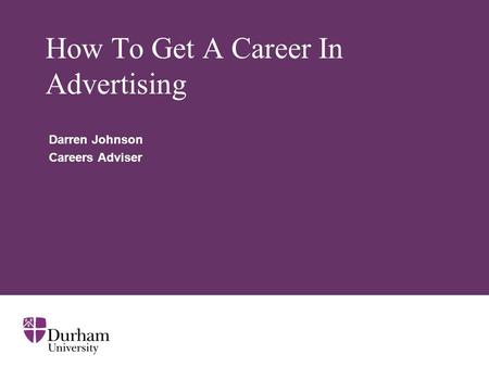 How To Get A Career In Advertising