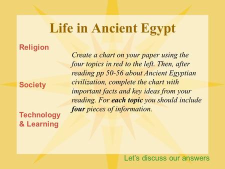 Life in Ancient Egypt Religion