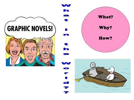 What? Why? How?. What is a Graphic Novel? “Graphic novel” is a term used by librarians, educators, and booksellers to indicate a publishing format— books.