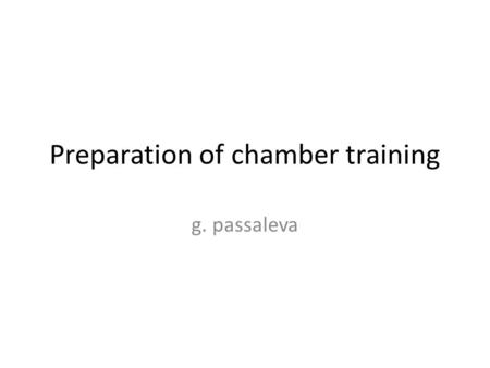 Preparation of chamber training g. passaleva. Gaps to be trained We have O (100) gaps that have tripped at least once since June At a quick glance they.