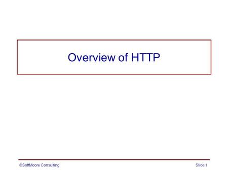 Overview of Servlets and JSP