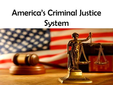 America’s Criminal Justice System. Police Do you think they take pride in “busting” all crimes? Protect and Serve Dilemma- combat crime vs. protect the.