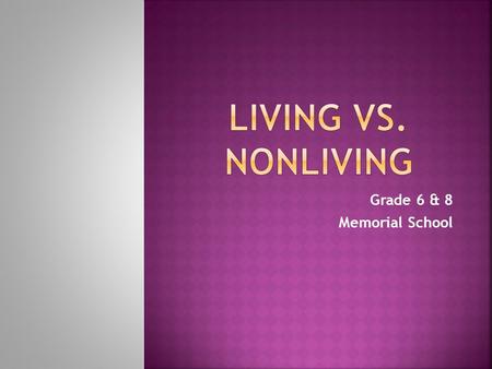 Grade 6 & 8 Memorial School.  Do-Now :  Come in quietly  Get a book in the front of the room  Write your name and HR in front cover  Write your HW.