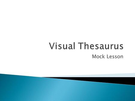 Mock Lesson.  The national standards require that students, beginning in fourth grade, know common Greek and Latin roots and affixes and use this knowledge.