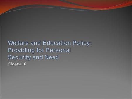 Chapter 16. Poverty in America: The Nature of the Problem The poor: who and how many? The poverty line Children; single-parent families headed by females.