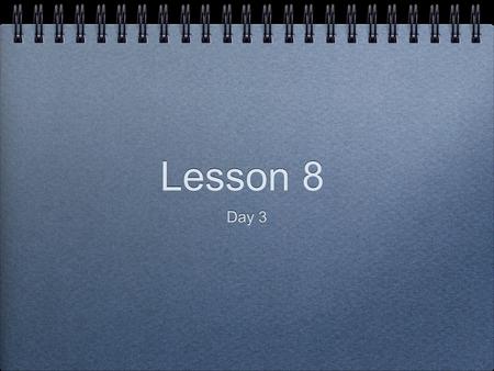 Lesson 8 Day 3. Chapter Review: Chapter 18 Katniss kills boy from District 1: What does this say about her character? Did she do this out of overwhelming.