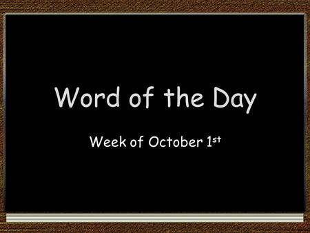 Word of the Day Week of October 1 st. topple: to fall down Part of Speech: verb What things could topple easily? a large stone statue a house a child.