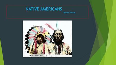 NATIVE AMERICANS Terrika Finnie.  Content Area: Social Studies  Grade Level: 7th  Summary: The purpose of this instructional power point is to have.