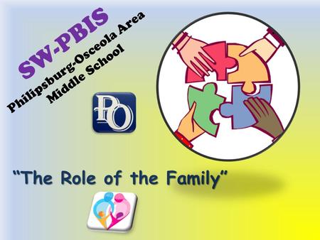 SW-PBIS Philipsburg-Osceola Area Middle School “The Role of the Family”