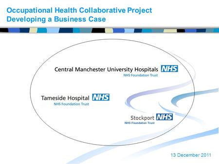 Occupational Health Collaborative Project Developing a Business Case 13 December 2011.