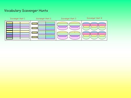 Scavenger Hunt 1Scavenger Hunt 2Scavenger Hunt 3 Scavenger Hunt 4 Vocabulary Scavenger Hunts \