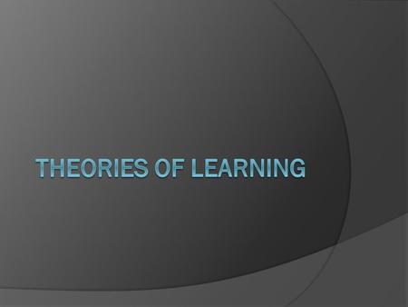 Definitions: Learning is: 1.“ a persisting change in human performance or performance potential... (brought) about as a result of the learner’s interaction.