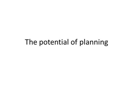 The potential of planning. Are our planning laws (a system of land use and development regulation) a “tool for living within our limits”?