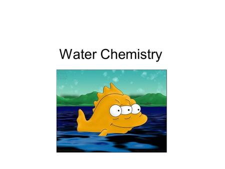 Water Chemistry. Water quality of ecosystems is dependent on chemical, physical, and biological factors. When substances in water are harmful to the organisms.