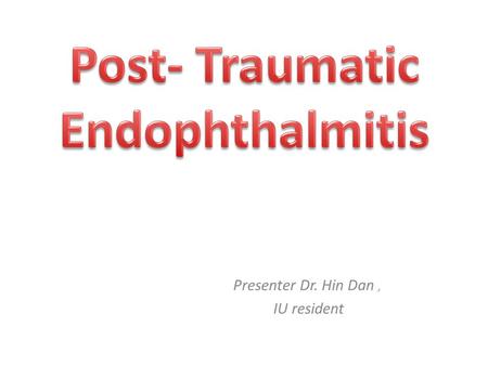 Presenter Dr. Hin Dan, IU resident. Contents I. Introduction II. Pathophysiology III. Diagnosis IV. Differential diagnosis V. Management VI. Case Report.