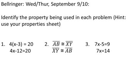 2.5 Introduction to Proofs Proof: a convincing argument that uses deductive reasoning. A proof logically shows why a conjecture is true. Two-Column Proof: