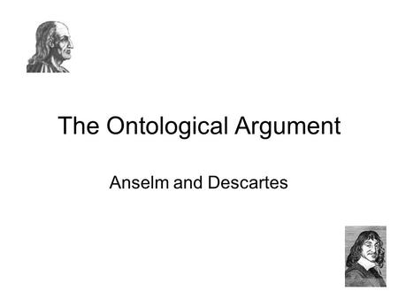 The Ontological Argument