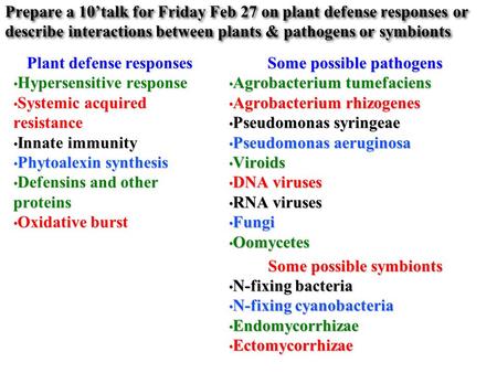 Plant defense responses Hypersensitive response