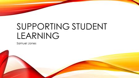 SUPPORTING STUDENT LEARNING Samuel Jones. PASS Peer Assisted Study Scheme Academic Support Facilitation not teaching In Psychology, our first year consisted.