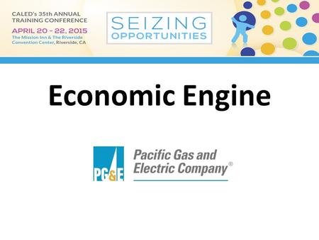 Economic Engine. Celebrating Success Lunch Sponsor.