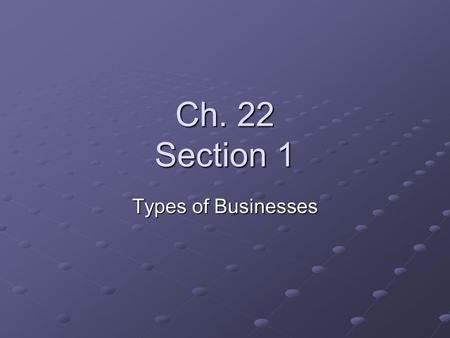 Ch. 22 Section 1 Types of Businesses. Proprietorships # of businesses in America 73% -- sole proprietorships (single owned) 20% -- corporations 7% --