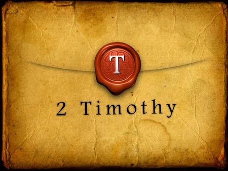 The Way Faith Ought to Be A Study of 2 Timothy. The Way Faith Ought to Be 2 Timothy 4:6-8 As for me, my life has already been poured out as an offering.