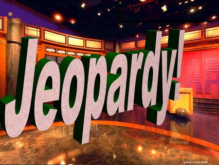 Jeopardy 100 200 100 200 300 400 500 300 400 500 100 200 300 400 500 100 200 300 400 500 100 200 300 400 500 Chemistry Water What am I?VocabularyMisc.