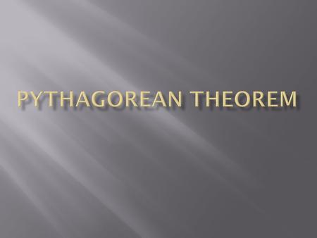  It is the way you find the area of an triangle.  It has three sides.  A. one of the three sides also called a leg  B. one of the three sides also.