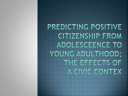  The word of “CITIZENSHIP” means being a member of a country  As a member of a country every individual has positive or negative attitudes towards to.