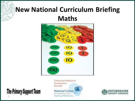 New National Curriculum Briefing Maths 1. Aims Highlight key changes within the new national curriculum for mathematics Investigate implications for schools.