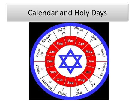 Calendar and Holy Days. On Website Lunar Calendar Linked to special events in History Every month begins with the appearance of a new moon A month is.