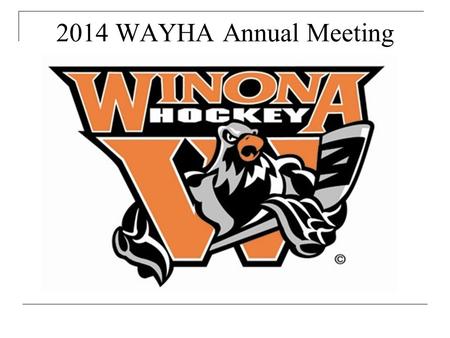 2014 WAYHA Annual Meeting. Registration Update 2004-20052005-006 2006-2007 2007-20082008-20092009-20102010-20112011-20122012-20132013-2014 LTS9066 113.