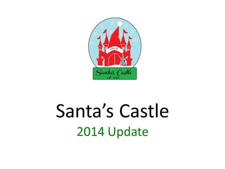 Santa’s Castle 2014 Update. New for 2014 Location: 2094 Bitar Avenue (old CDC) Website: www.jblmsantascastle.orgwww.jblmsantascastle.org Online referrals.