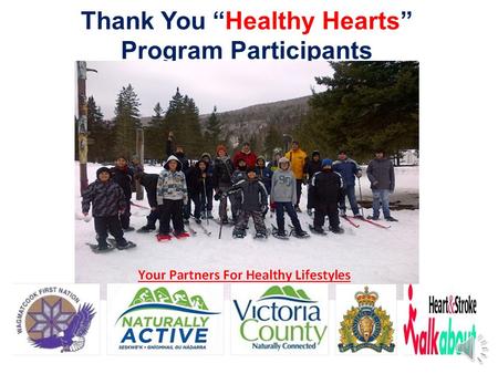 Thank You “Healthy Hearts” Program Participants Press!