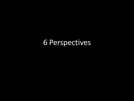 6 Perspectives. Biological emphasizes the influence of Biology on our behavior and mental processes looks at the nervous system (especially the brain)