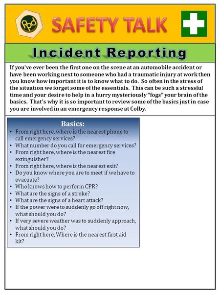 If you've ever been the first one on the scene at an automobile accident or have been working next to someone who had a traumatic injury at work then you.