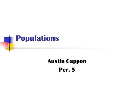 Populations Austin Cappon Per. 5. Vocabulary List Key Terms Natality Immigration Mortality Emigration Population Community Biosphere Carrying Capacity.