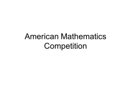 American Mathematics Competition. ACM Scores of 1998: Cumulative Distribution by Gender (n= 107,894 USA 8th Graders)