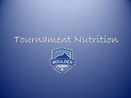 Tournament Nutrition. Oh Em Gee, Why? We’ve all seen those “you are what you eat commercials”. Some of them are creatively hilarious, while others put.