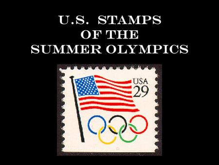 U.S. Stamps of the Summer Olympics 1932 Los Angeles, California.