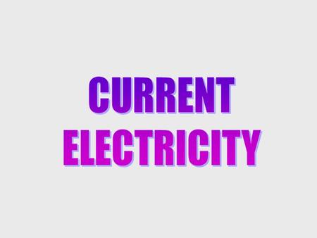 Current flow versus Electron flow Conventional current flows this way. Electrons flow this way.