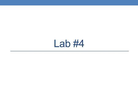 Lab #4. Review of Lab #3 Oxygen requirements Obligate aerobes (B. subtilis) Obligate anaerobes (C. sporogenes) Facultative anaerobes (E. coli, K. pneumoniae,