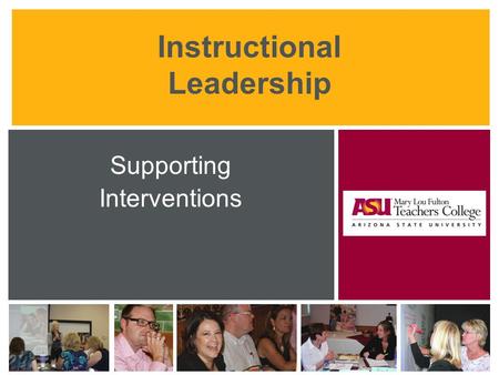 Instructional Leadership Supporting Interventions.