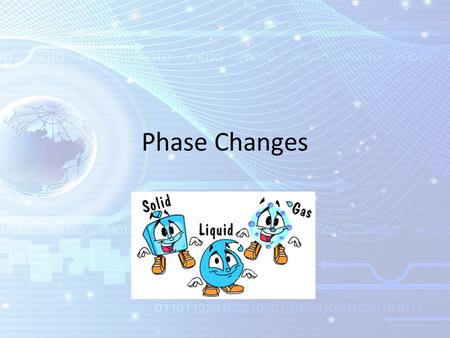 Phase Changes. Drill Convert 15 degrees Fahrenheit to Celsius Convert your answer to Kelvin How many states of matter exist? What are they?