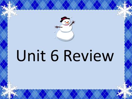 Unit 6 Review. Express as a percent... 0.06 6% Express as a percent... 5.49.