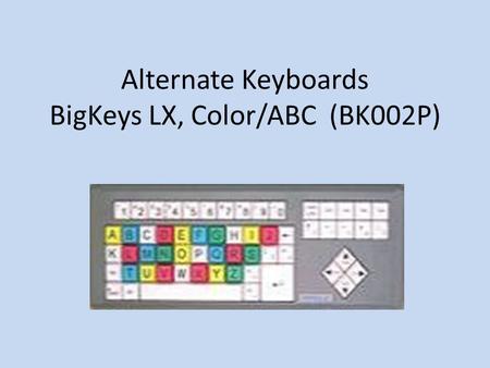 Alternate Keyboards BigKeys LX, Color/ABC (BK002P)