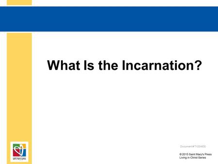 What Is the Incarnation? Document # TX004830. In the beginning was the Word, and the Word was with God, and the Word was God. (John 1:1)