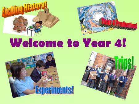 Welcome to Year 4!. Main areas of the curriculum Literacy: Narrative, Non-Fiction and Poetry. Numeracy: Place value, 4 rules, data handling, shape & space.