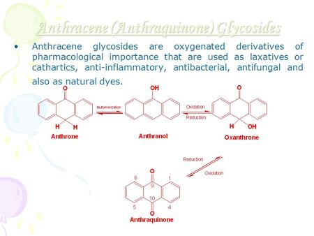 Anthracene (Anthraquinone) Glycosides